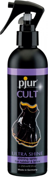 Спрей для ухода за одеждой из латекса pjur CULT Ultra Shine - 250 мл. - Pjur - купить с доставкой в Кемерово