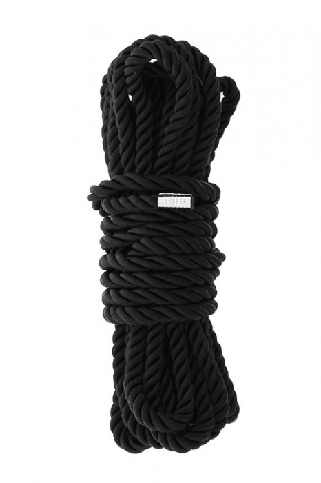 Черная веревка для шибари DELUXE BONDAGE ROPE - 5 м. - Dream Toys - купить с доставкой в Кемерово