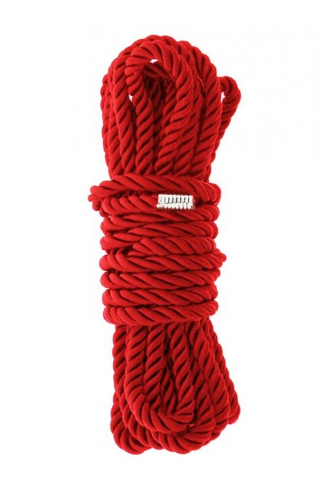 Красная веревка для шибари DELUXE BONDAGE ROPE - 5 м. - Dream Toys - купить с доставкой в Кемерово