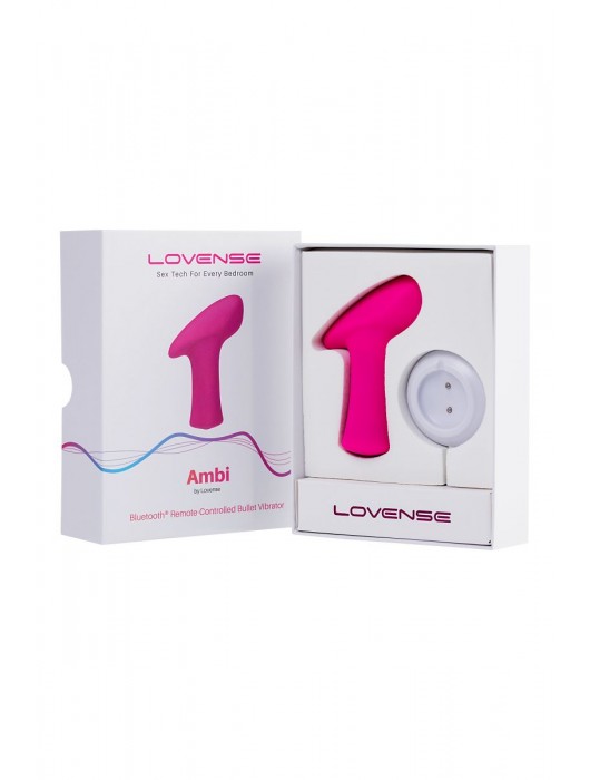 Ярко-розовая вибропуля Lovense Ambi - Lovense