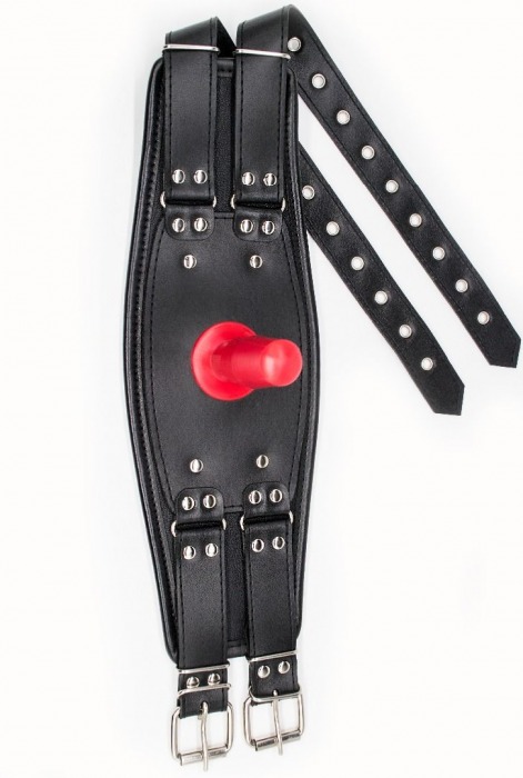 Черный пояс на бедро  Люкс  с телесной насадкой - LOVETOY (А-Полимер) - купить с доставкой в Кемерово