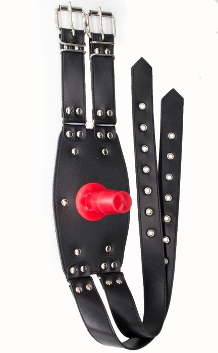 Черный узкий пояс на бедро с телесной насадкой - LOVETOY (А-Полимер) - купить с доставкой в Кемерово