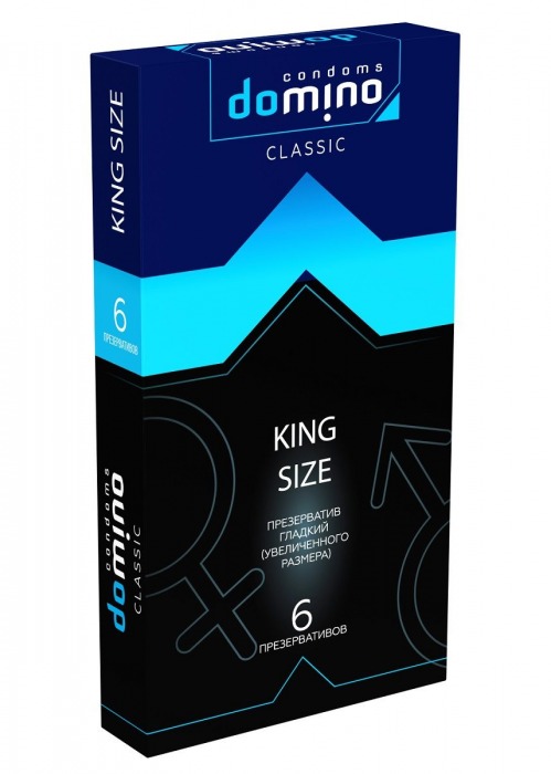 Презервативы увеличенного размера DOMINO Classic King size - 6 шт. - Domino - купить с доставкой в Кемерово