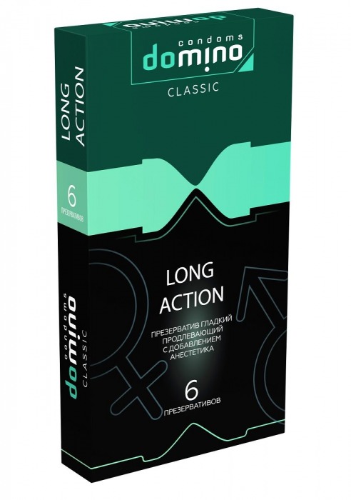 Презервативы с пролонгирующим эффектом DOMINO Classic Long action - 6 шт. - Domino - купить с доставкой в Кемерово