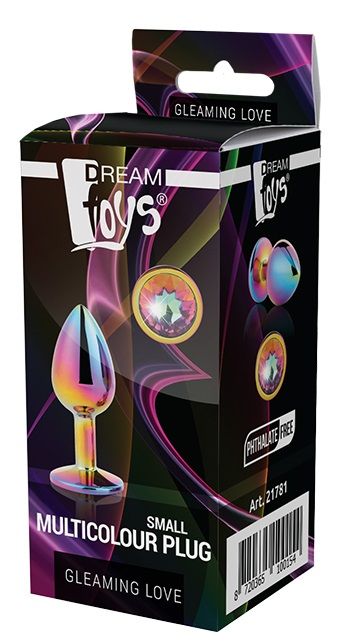 Голографическая анальная втулка с радужным кристаллом - 7,1 см. - Dream Toys - купить с доставкой в Кемерово