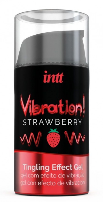 Жидкий интимный гель с эффектом вибрации Vibration! Strawberry - 15 мл. - INTT - купить с доставкой в Кемерово