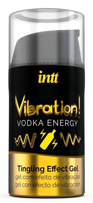 Жидкий интимный гель с эффектом вибрации Vibration! Vodka Energy - 15 мл. - INTT - купить с доставкой в Кемерово