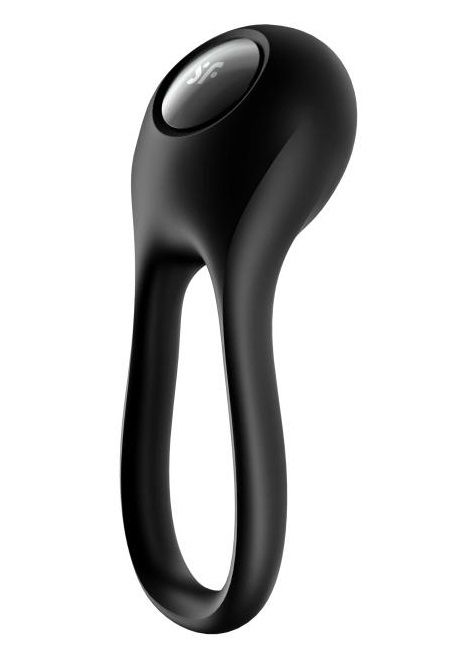 Черное эрекционное виброкольцо Majestic Duo - Satisfyer - в Кемерово купить с доставкой
