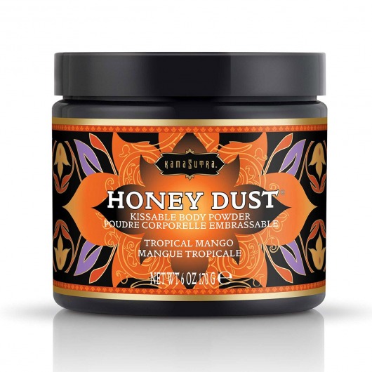 Пудра для тела Honey Dust Body Powder с ароматом манго - 170 гр. - Kama Sutra - купить с доставкой в Кемерово