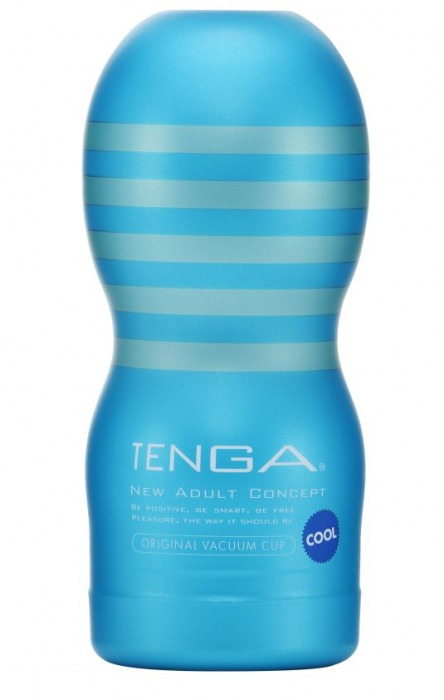 Мастурбатор с охлаждающей смазкой TENGA Original Vacuum Cup Cool - Tenga - в Кемерово купить с доставкой