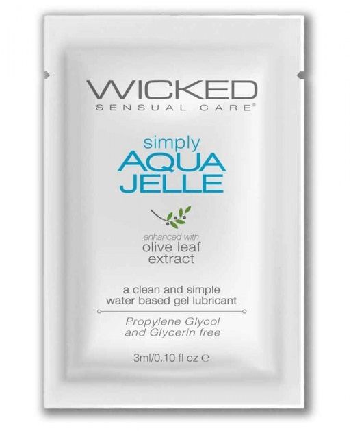 Гель-лубрикант Simply Aqua Jelle - 3 мл. - Wicked - купить с доставкой в Кемерово