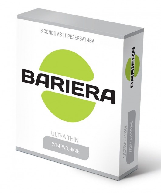 Ультратонкие презервативы Bariera Ultra Thin - 3 шт. - Bariera - купить с доставкой в Кемерово