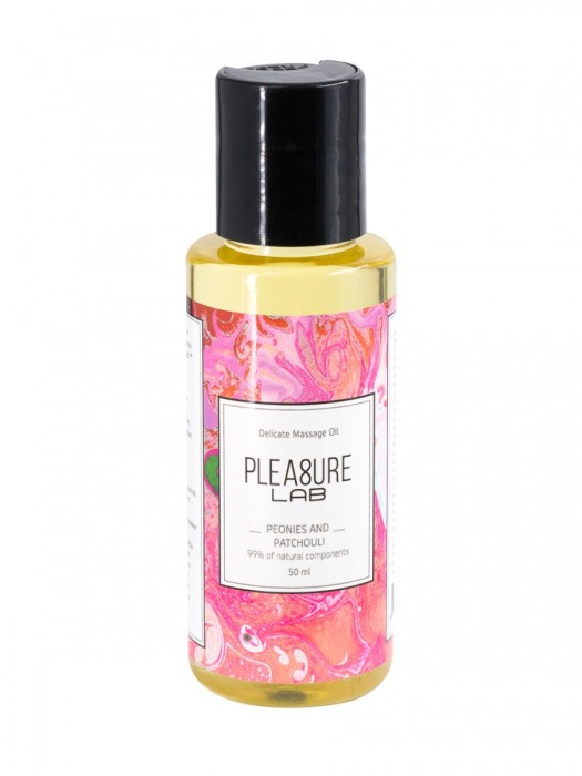 Массажное масло Pleasure Lab Delicate с ароматом пиона и пачули - 50 мл. - Pleasure Lab - купить с доставкой в Кемерово