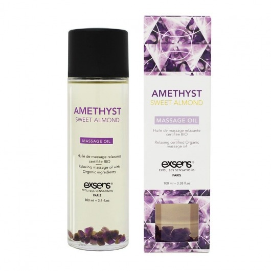 Органическое массажное масло AMETHYST SWEET ALMOND - 100 мл. - Exsens - купить с доставкой в Кемерово