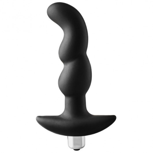 Черная вибропробка для простаты FantASStic Vibrating Prostate Plug - 14,5 см. - Dream Toys - в Кемерово купить с доставкой