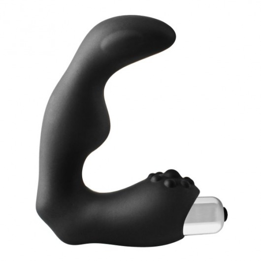 Черный вибромассажер простаты FantASStic Vibrating Prostate Massager - 11,3 см. - Dream Toys - в Кемерово купить с доставкой