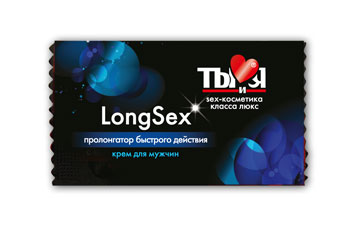 Пролонгирующий крем LongSex в одноразовой упаковке - 1,5 гр. - Биоритм - купить с доставкой в Кемерово