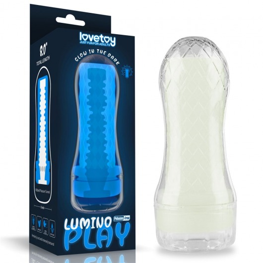 Светящийся в темноте мастурбатор Lumino Play Masturbator Ribbed - Lovetoy - в Кемерово купить с доставкой