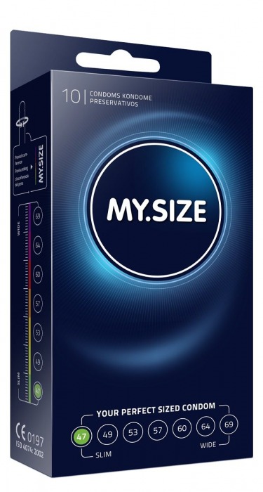 Презервативы MY.SIZE размер 47 - 10 шт. - My.Size - купить с доставкой в Кемерово