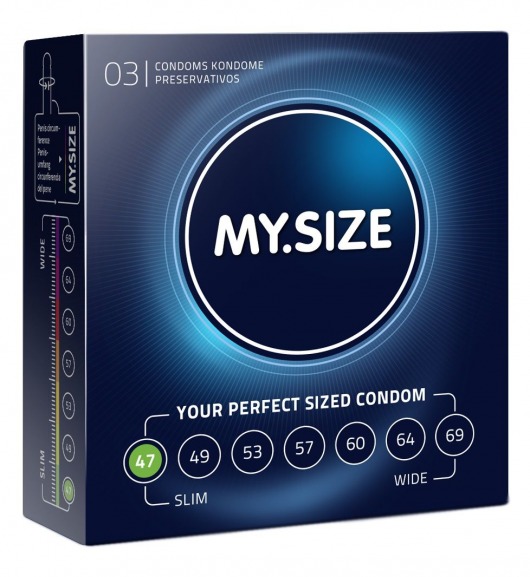Презервативы MY.SIZE размер 47 - 3 шт. - My.Size - купить с доставкой в Кемерово