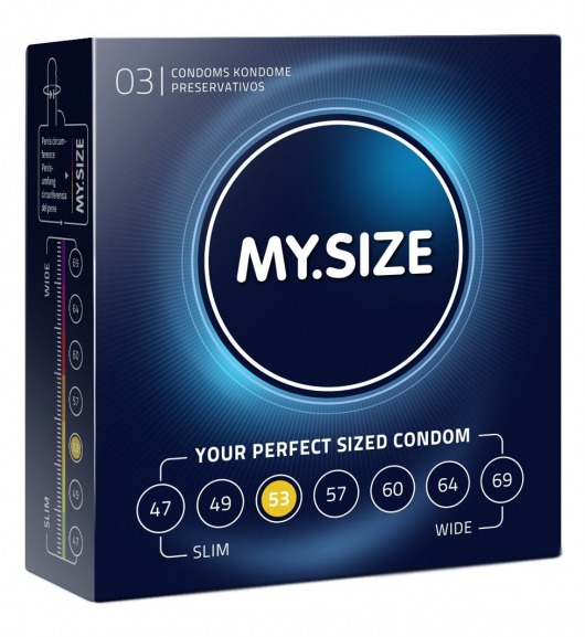 Презервативы MY.SIZE размер 53 - 3 шт. - My.Size - купить с доставкой в Кемерово