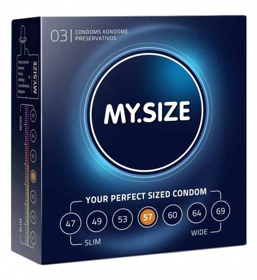 Презервативы MY.SIZE размер 57 - 3 шт. - My.Size - купить с доставкой в Кемерово