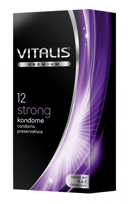 Презервативы с утолщённой стенкой VITALIS PREMIUM strong - 12 шт. - Vitalis - купить с доставкой в Кемерово