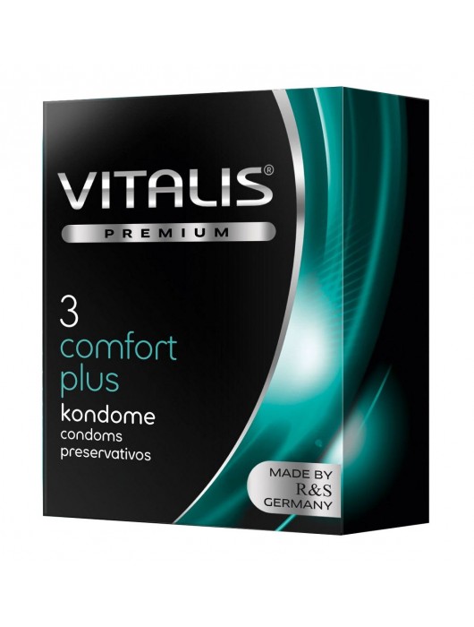 Контурные презервативы VITALIS PREMIUM comfort plus - 3 шт. - Vitalis - купить с доставкой в Кемерово