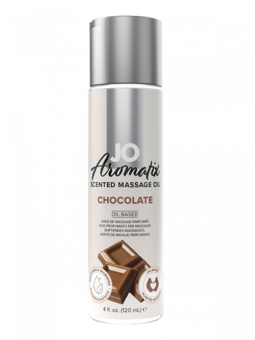 Массажное масло JO Aromatix Massage Oil Chocolate с ароматом шоколада - 120 мл. - System JO - купить с доставкой в Кемерово