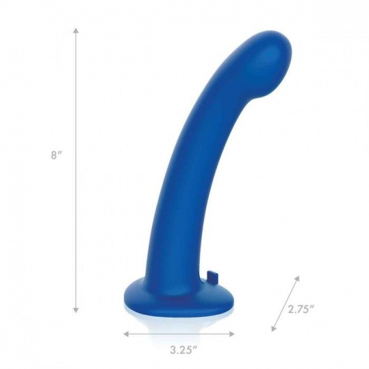 Синяя насадка Remote Control P-Spot G-Spot с черными трусиками - 20 см. - Pegasus - купить с доставкой в Кемерово