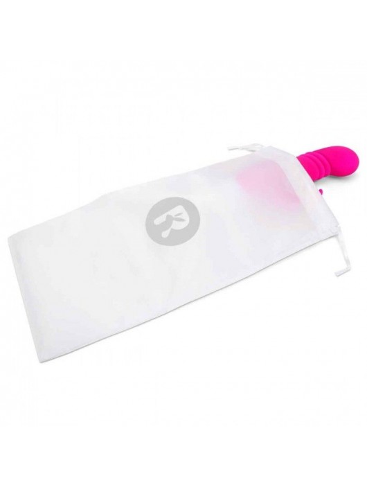 Розовый массажер для G-точки Slim Shaft thrusting G-spot Rabbit - 23 см. - Rabbit Essentials