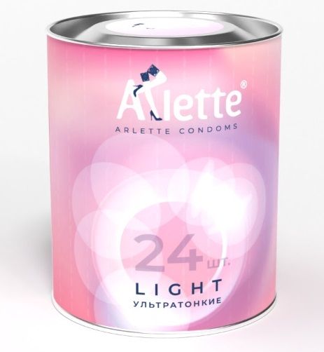 Ультратонкие презервативы Arlette Light - 24 шт. - Arlette - купить с доставкой в Кемерово