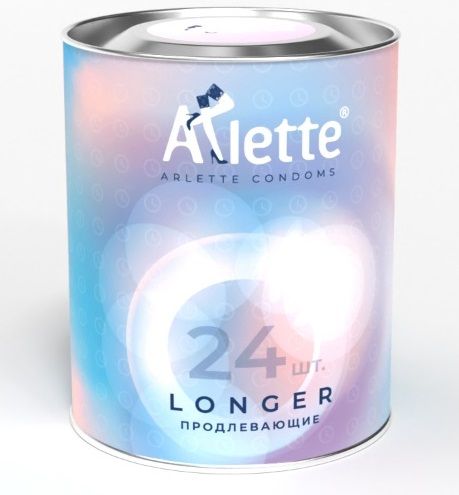 Презервативы Arlette Longer с продлевающим эффектом - 24 шт. - Arlette - купить с доставкой в Кемерово