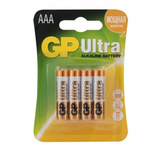 Батарейки алкалиновые GP Ultra Alkaline 24А AАA/LR03 - 4 шт. - Элементы питания - купить с доставкой в Кемерово