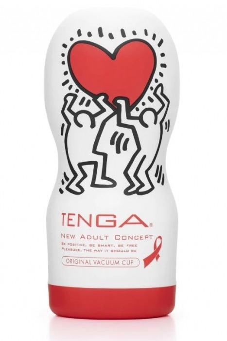 Мастурбатор Keith Haring Cup Deep Throat - Tenga - в Кемерово купить с доставкой