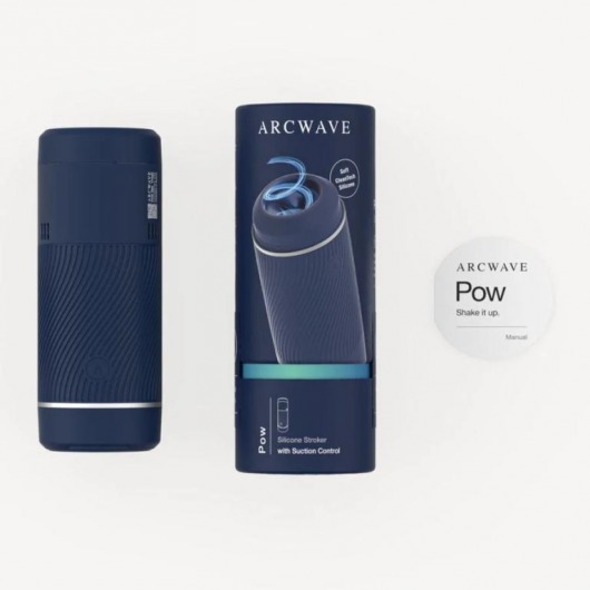 Синий мастурбатор с контролем всасывания Arcwave Pow Stroker - Arcwave - в Кемерово купить с доставкой