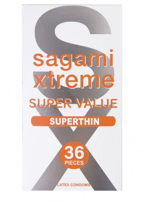 Ультратонкие презервативы Sagami Xtreme Superthin - 36 шт. - Sagami - купить с доставкой в Кемерово