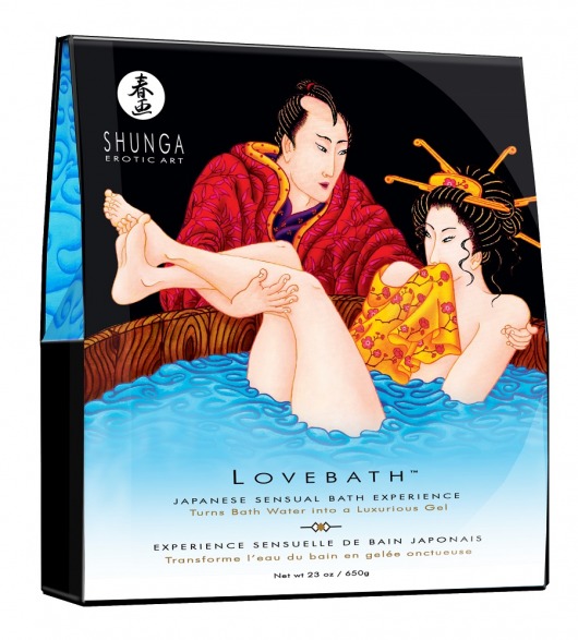 Соль для ванны Lovebath Ocean temptation, превращающая воду в гель - 650 гр. - Shunga - купить с доставкой в Кемерово