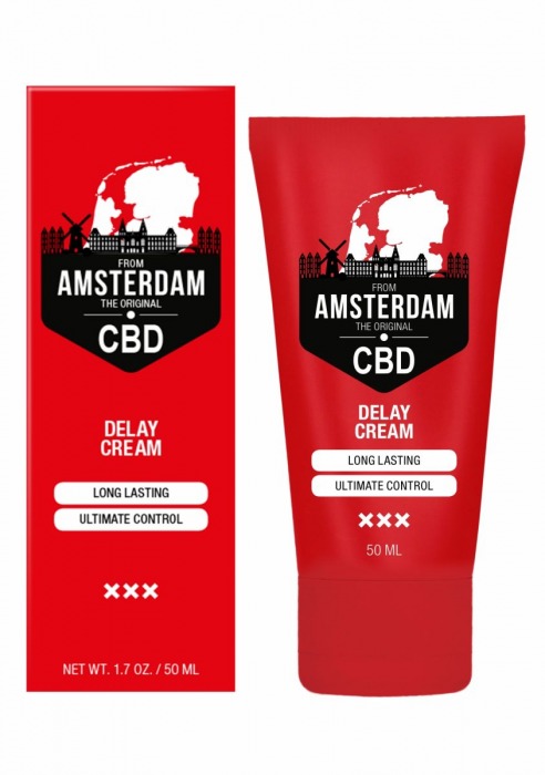 Крем-пролонгатор CBD from Amsterdam Delay Cream - 50 мл. - Shots Media BV - купить с доставкой в Кемерово