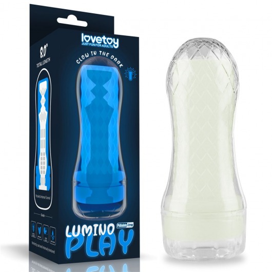 Светящийся в темноте мастурбатор Lumino Play Masturbator Pocketed - Lovetoy - в Кемерово купить с доставкой