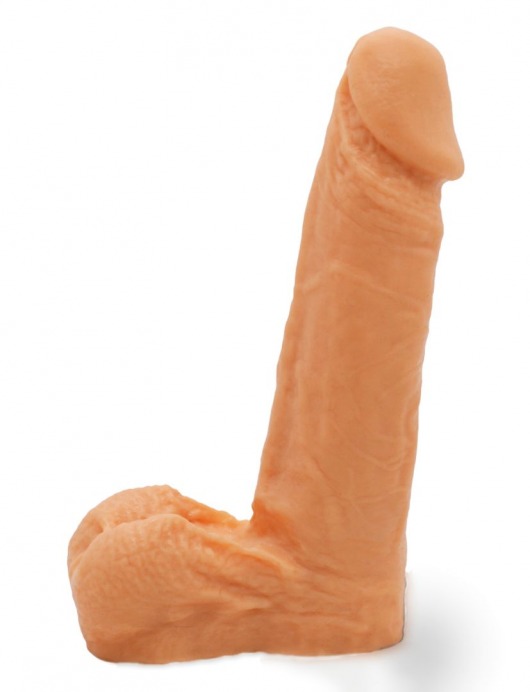 Реалистичный фаллоимитатор с мошонкой на трусиках Харнесс - 16,5 см. - LOVETOY (А-Полимер) - купить с доставкой в Кемерово