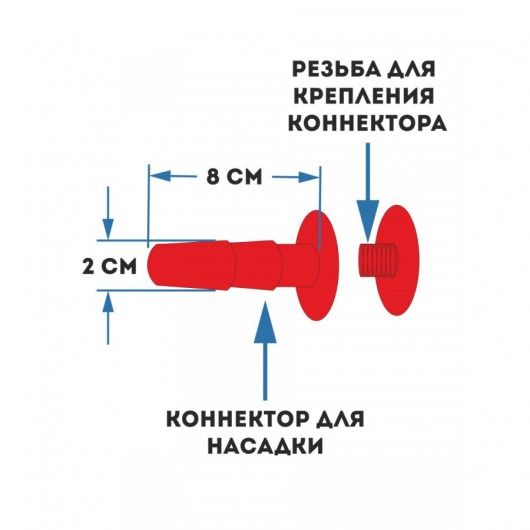 Женский страпон с 2 насадками «Двойной удар» - размер М-ХХL - Sitabella - купить с доставкой в Кемерово