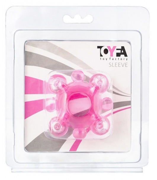 Эрекционное кольцо c бусинками - Toyfa Basic - в Кемерово купить с доставкой