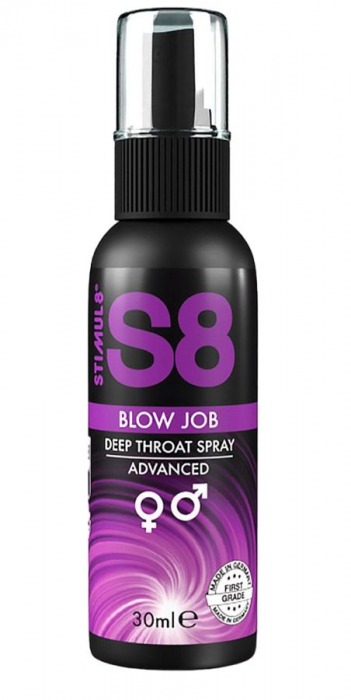 Лубрикант для орального секса S8 Deep Throat Spray - 30 мл. - Stimul8 - купить с доставкой в Кемерово