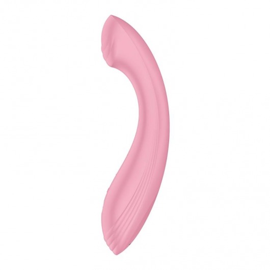 Розовый вибромассажер G-Force - 19 см. - Satisfyer