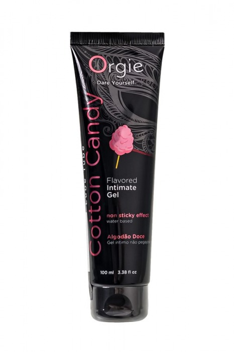 Интимный гель на водной осное Lube Tube Cotton Candy со вкусом сахарной ваты - 100 мл. - ORGIE - купить с доставкой в Кемерово