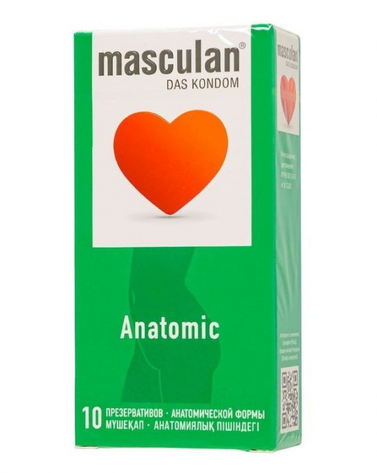 Презервативы анатомической формы Masculan Anatomic - 10 шт. - Masculan - купить с доставкой в Кемерово