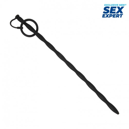 Черный стимулятор уретры Sex Expert - Sex Expert - купить с доставкой в Кемерово