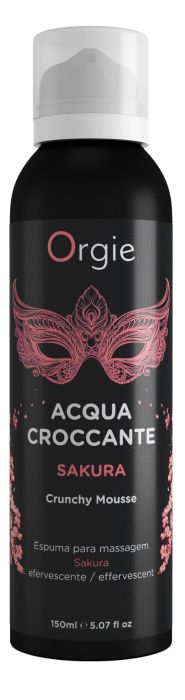 Хрустящая пенка для массажа Orgie Acqua Croccante Sakura с ароматом сакуры - 150 мл. - ORGIE - купить с доставкой в Кемерово