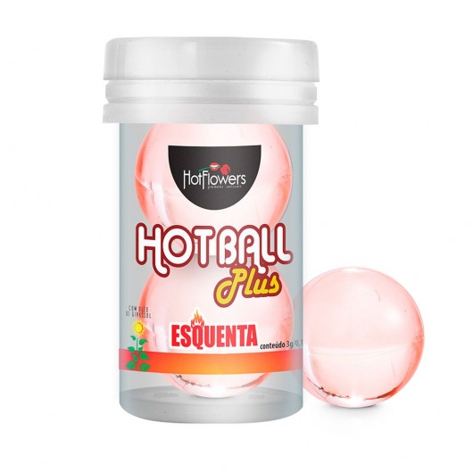 Лубрикант на масляной основе Hot Ball Plus с разогревающим эффектом (2 шарика по 3 гр.) - HotFlowers - купить с доставкой в Кемерово